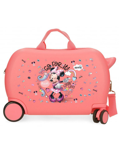 4721021 ABS ROLLING SUITCASE 4W.(2 MULTID.) 45CM. MINNIE LOV